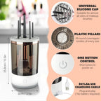 Universal Makeup Brush Cleaner & Dryer – Automatic Electric Brush Cleaning & Drying Holder
